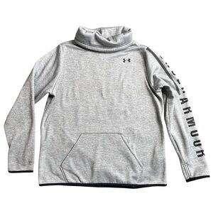 Under Armour ColdGear Gray Loose Fit Pullover Sweatshirt Cowl Neck Women’s Large